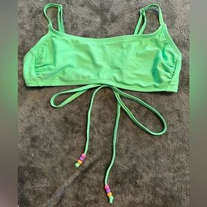 Bikini! neon green beaded